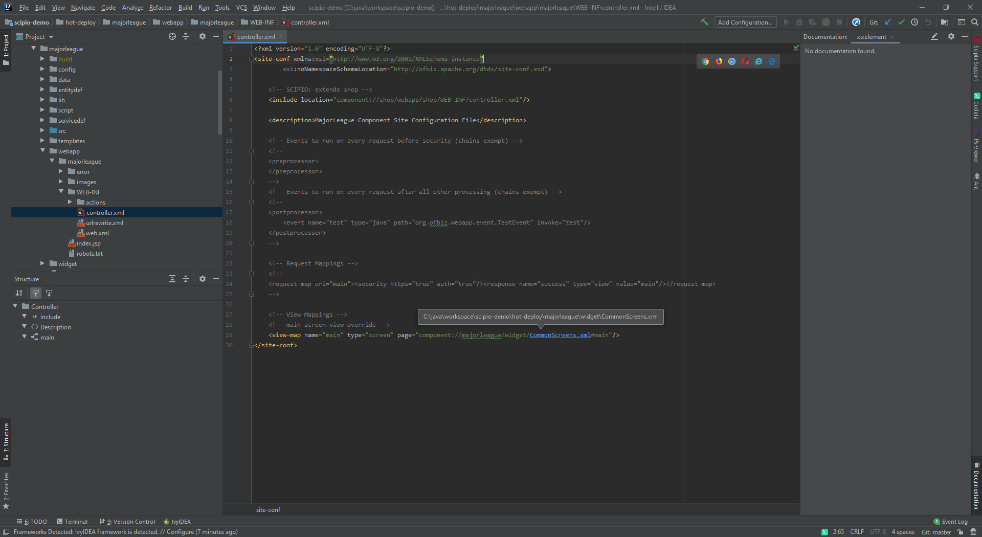Scipio ERP XML-Editor-Unterstuetzung