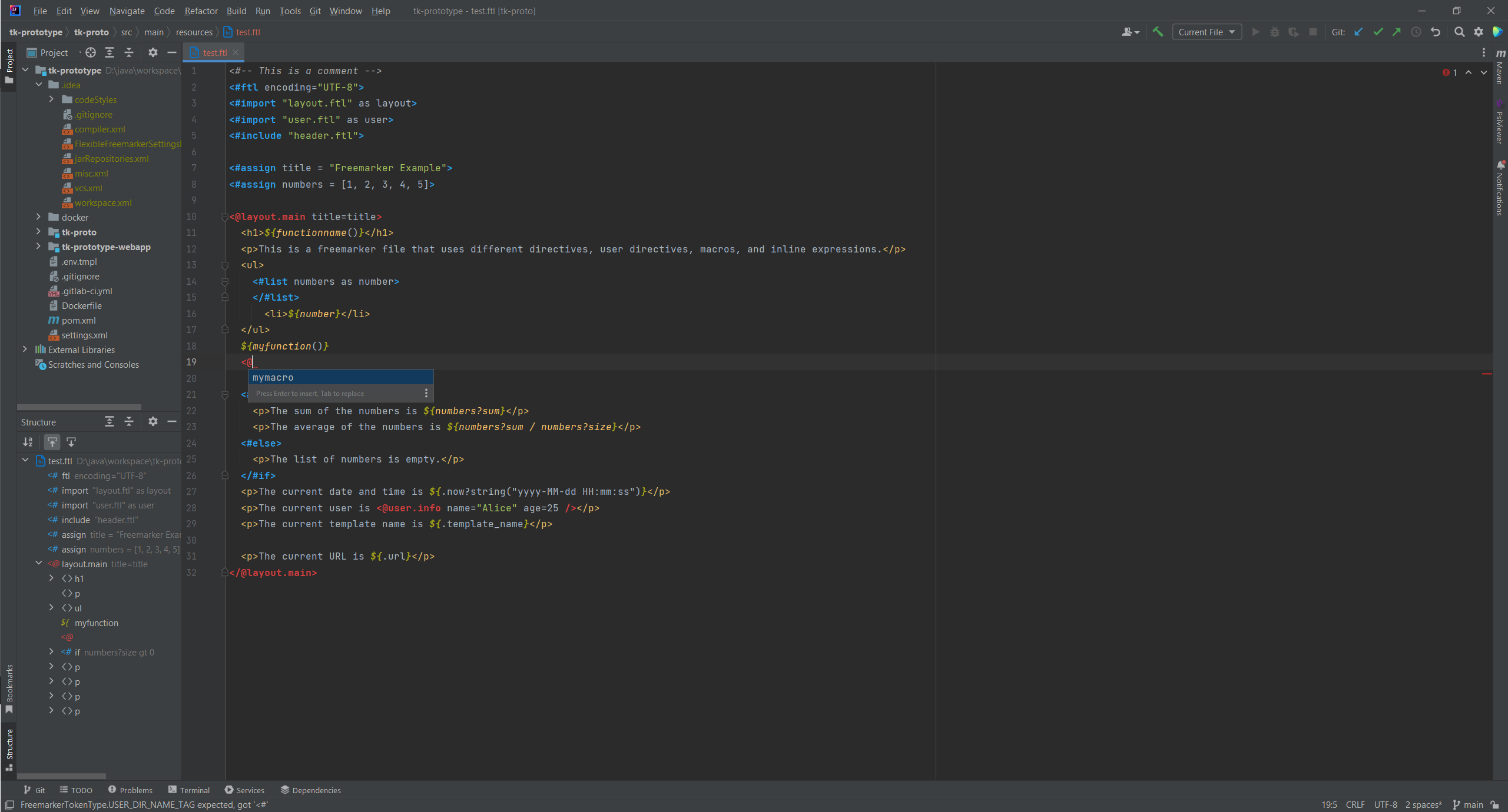 IDE-Navigation