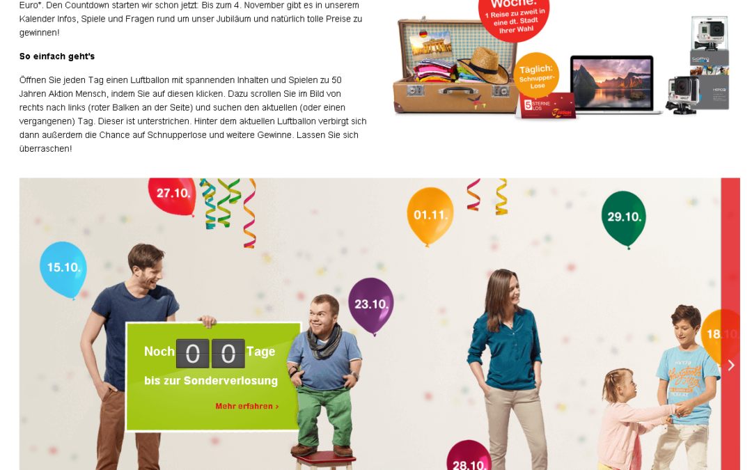 Aktion Mensch – Countdown Calendar