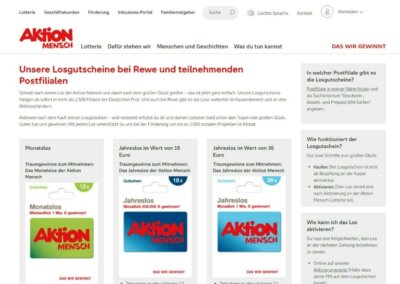 Aktion Mensch – Lottery Coupons