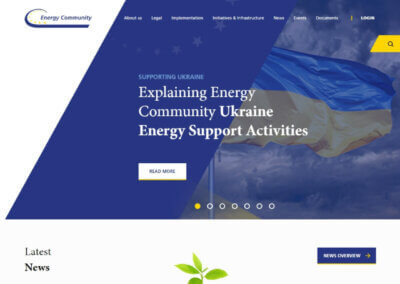 Energy Community – Website development
